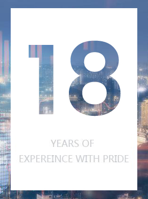 18 YEARS OFEXPEREINCE WITH PRIDE